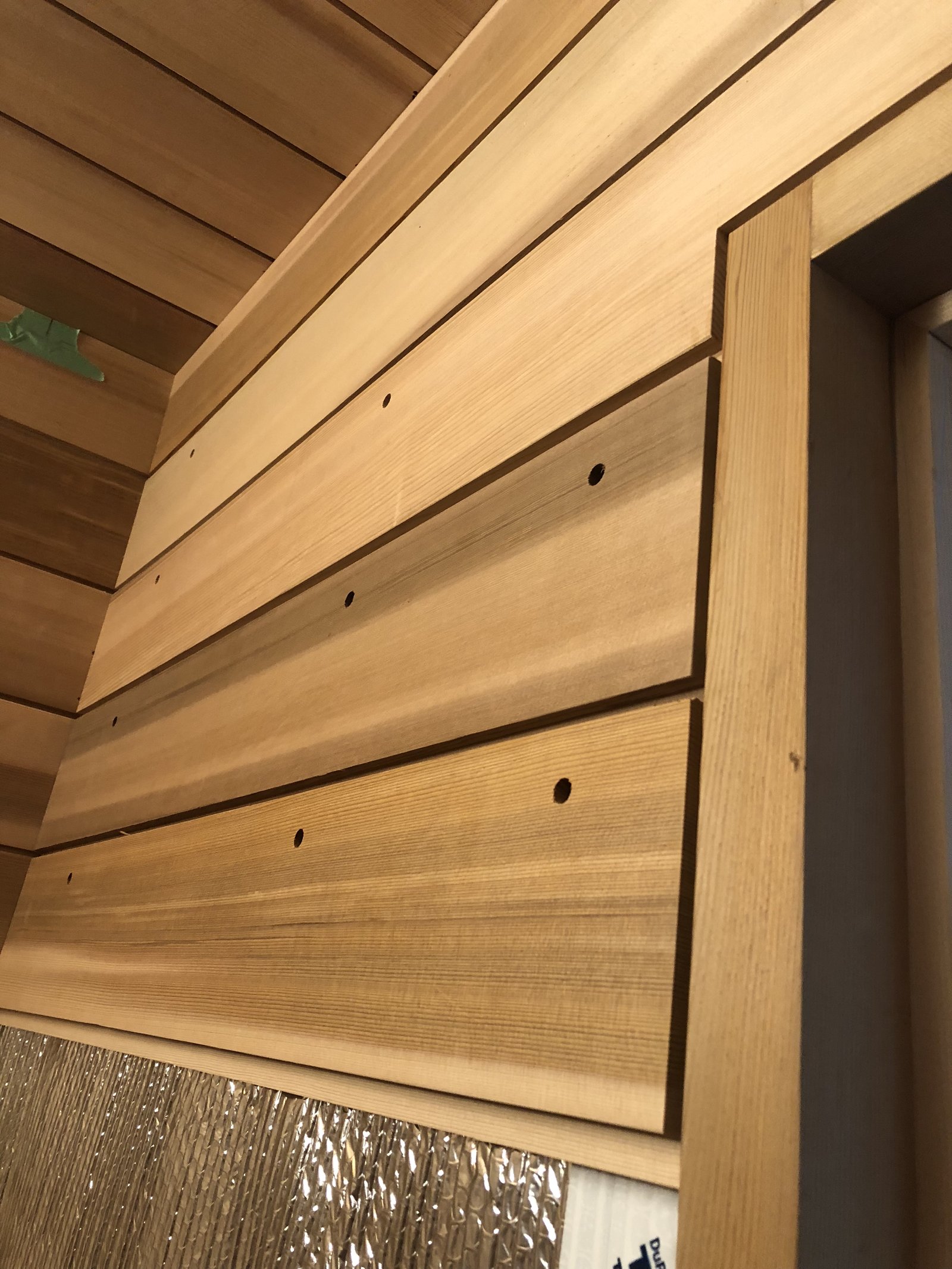 Custom cedar sauna build by Jesse Smith