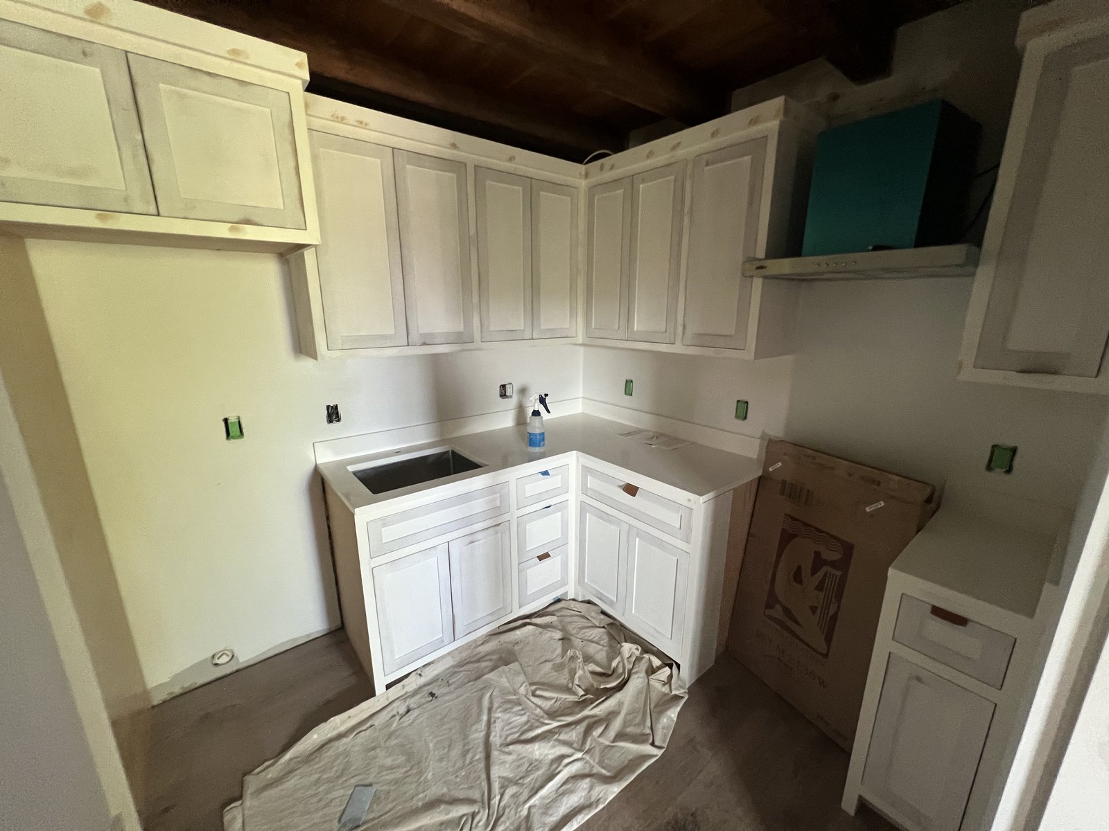 Kitchen cabinet installation in progress by Jesse Smith